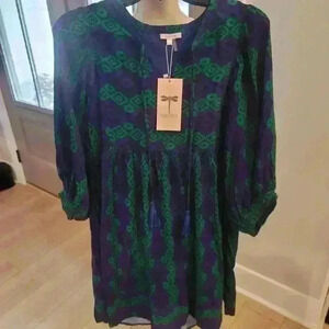 TYLER BOE JANET CREPE TAPESTRY DRESS